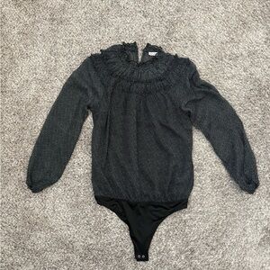 Abercrombie & Fitch Black Long Sleeve Blouse